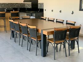 Imagem da notícia Mesa para área gourmet para até 12 pessoas - Madeira Pura Móveis